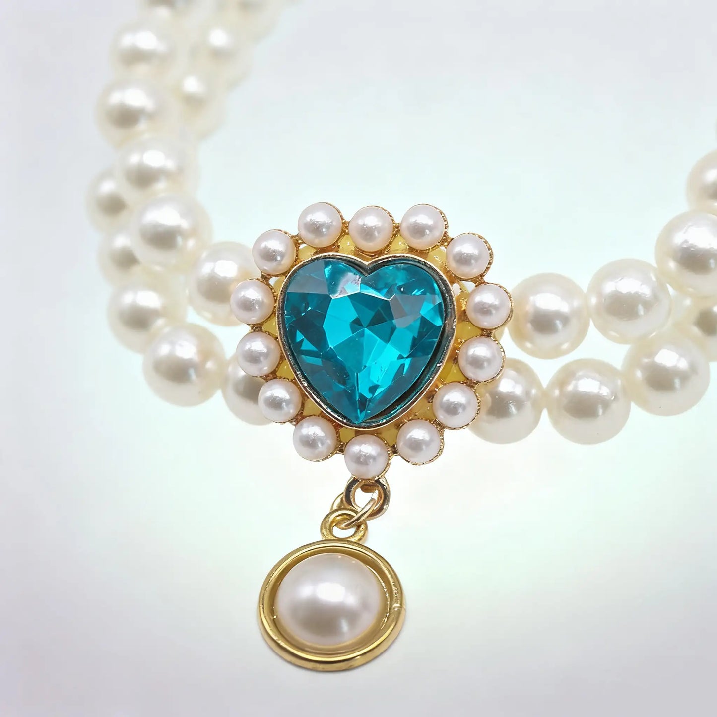 Doppelreihige Perlenkette für Katzen