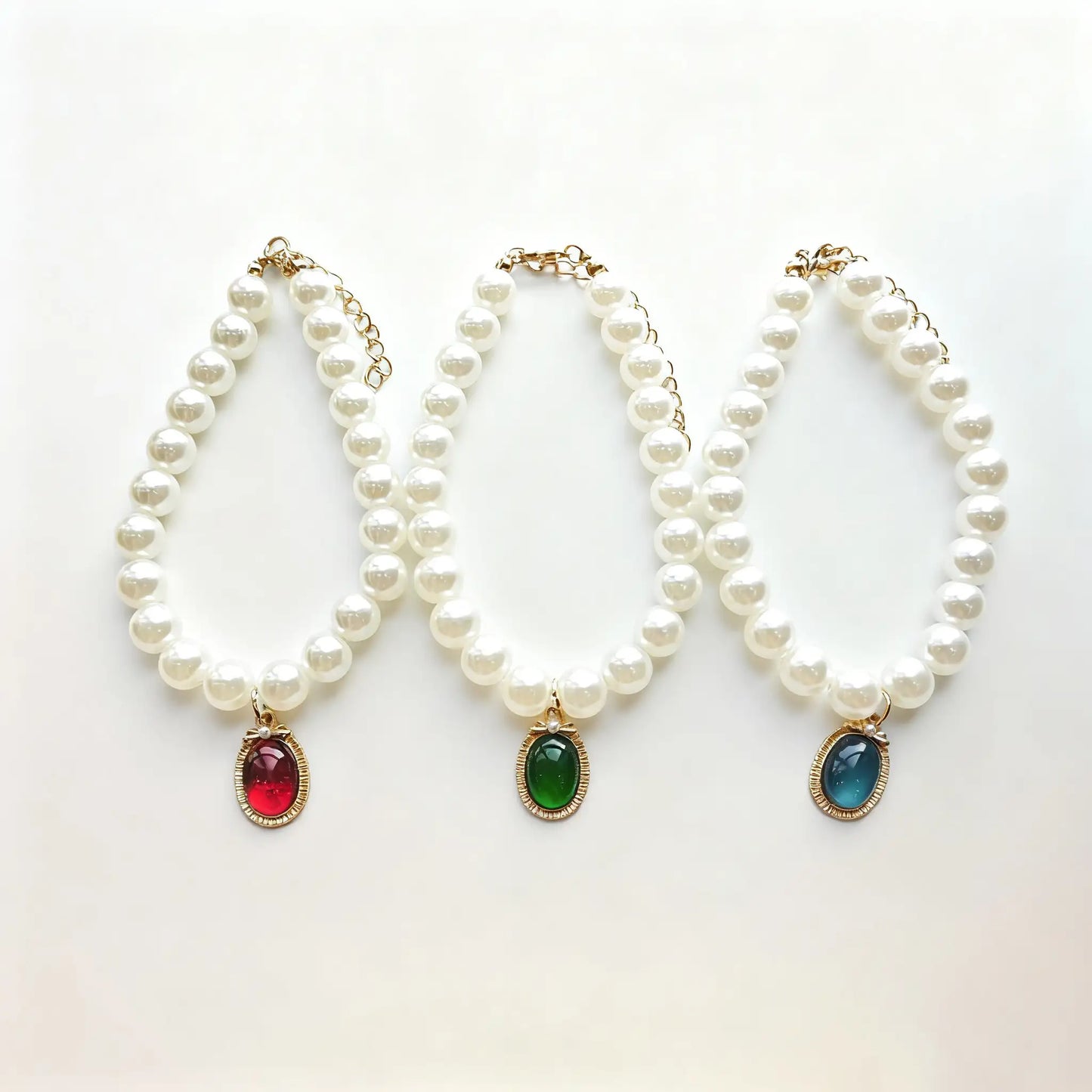 Vintage-Perlenkette für Haustiere