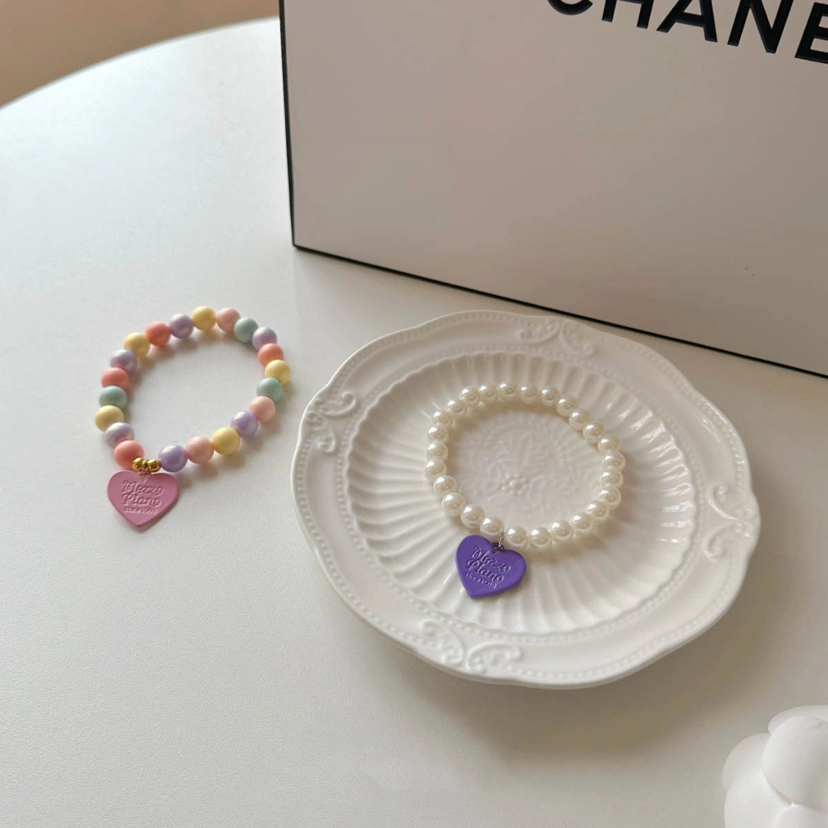 Crystal Heart Pendant Cat Collar