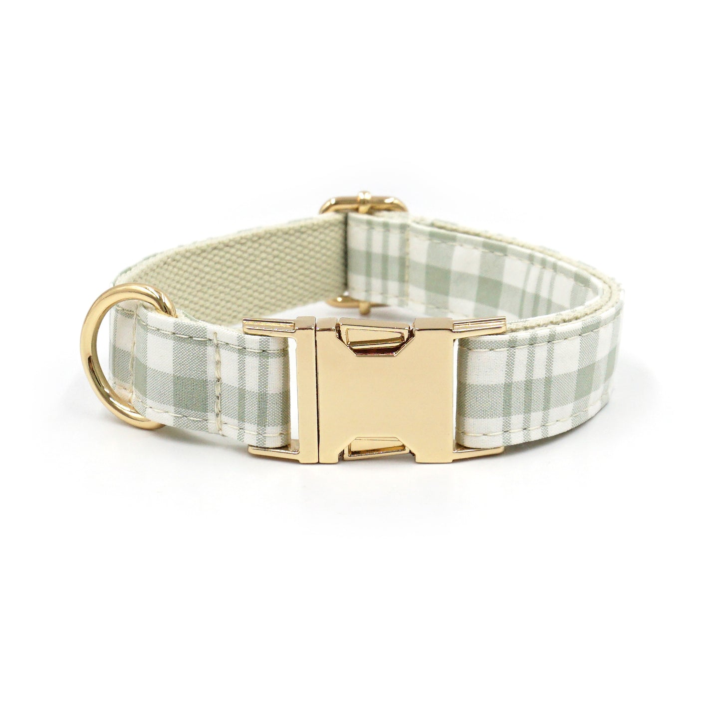 Plaid Dog Collar and Leash Set