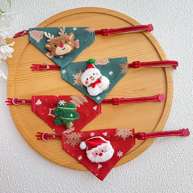 Christmas Pet Bandana Collar