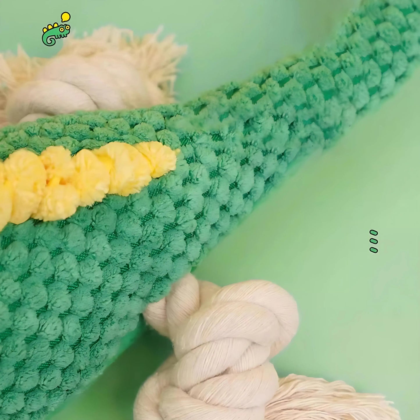 Lizard Plush Dog Toy with Squeaker