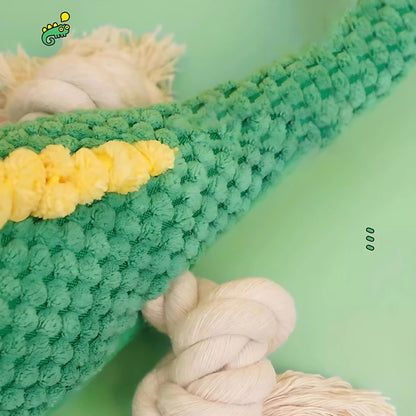 Lizard Plush Dog Toy with Squeaker