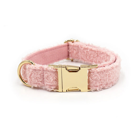 Weihnachtshalsband aus Teddy-Fleece für Hunde