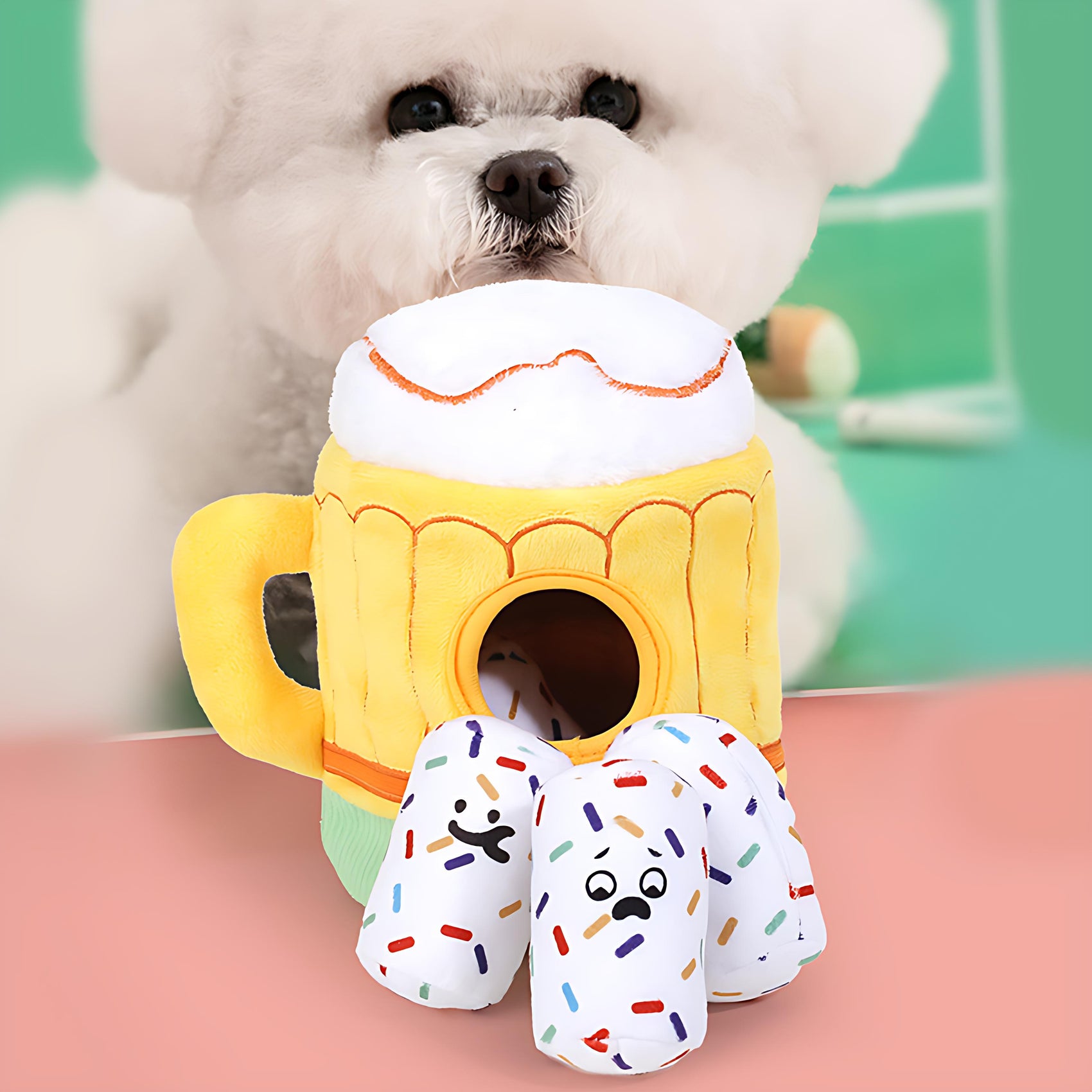 Beer Mug Food Hiding Interactive Dog Toy