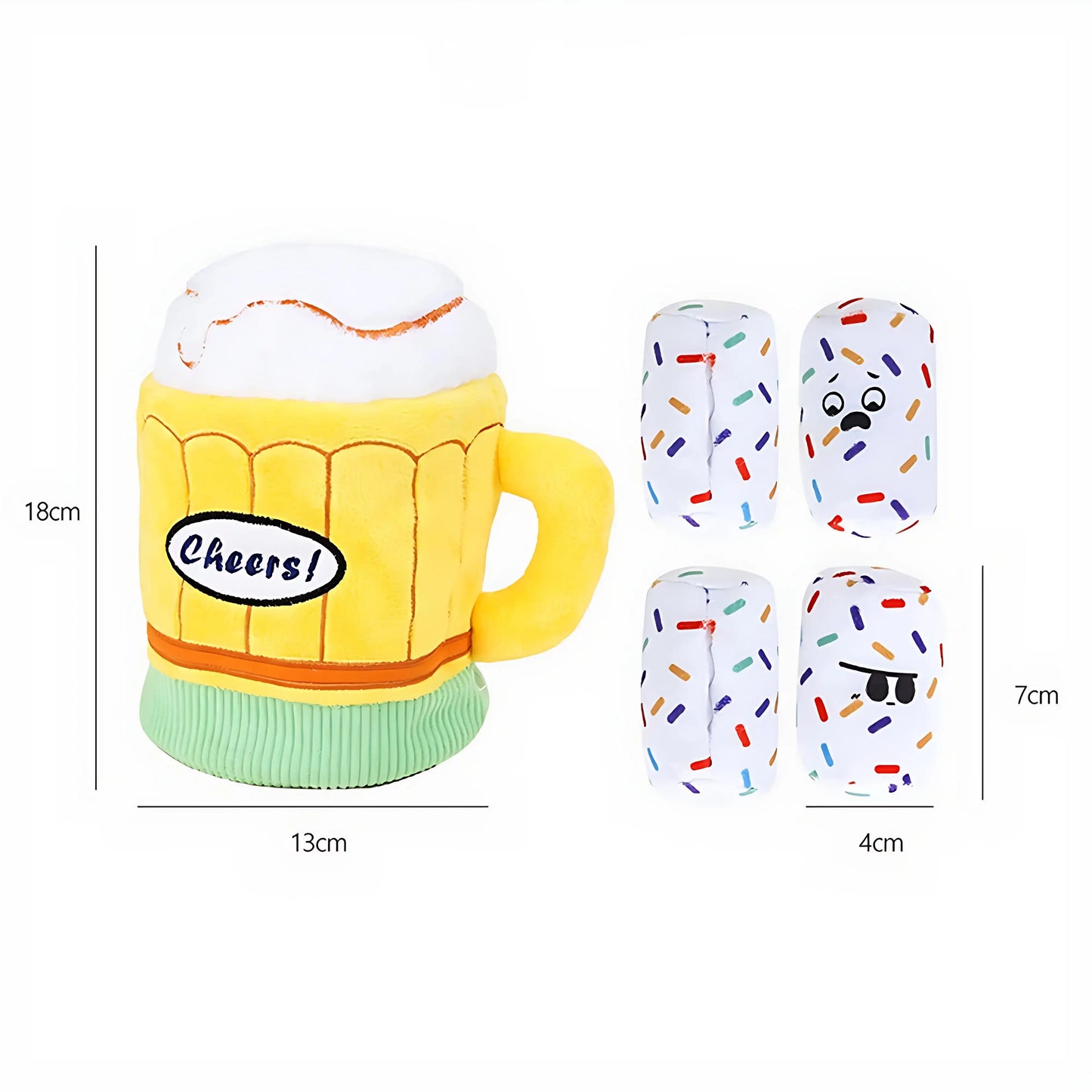 Beer Mug Food Hiding Interactive Dog Toy