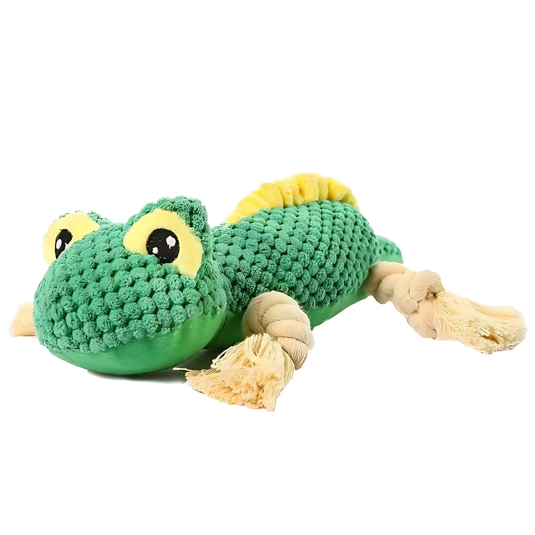 Lizard Plush Dog Toy with Squeaker