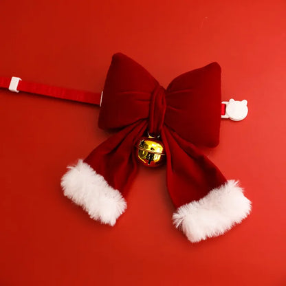 Christmas Pet Collar with 3D Bow
