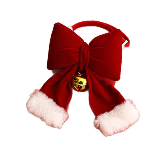 Christmas Pet Collar with 3D Bow