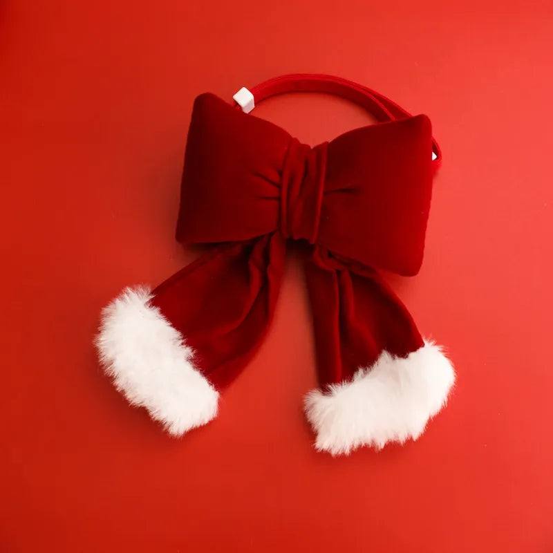 Christmas Pet Collar with 3D Bow