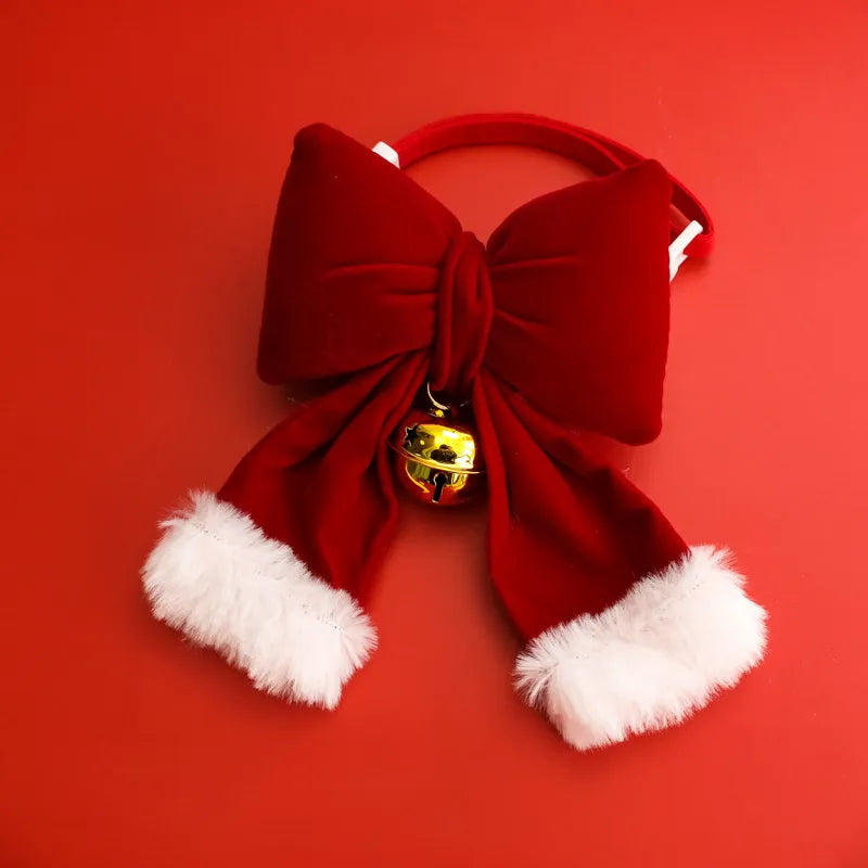 Christmas Pet Collar with 3D Bow