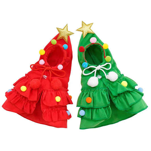 Christmas Pet Cape for Dogs & Cats