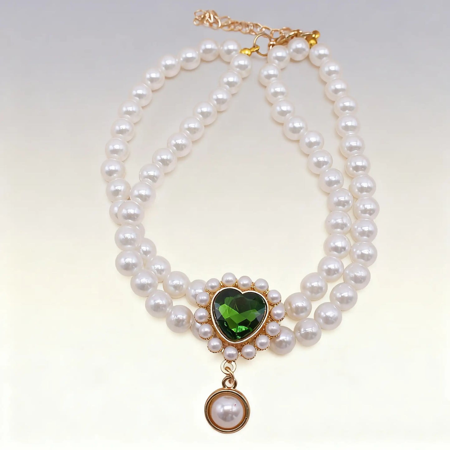 Double Layer Pearl Necklace for Cats