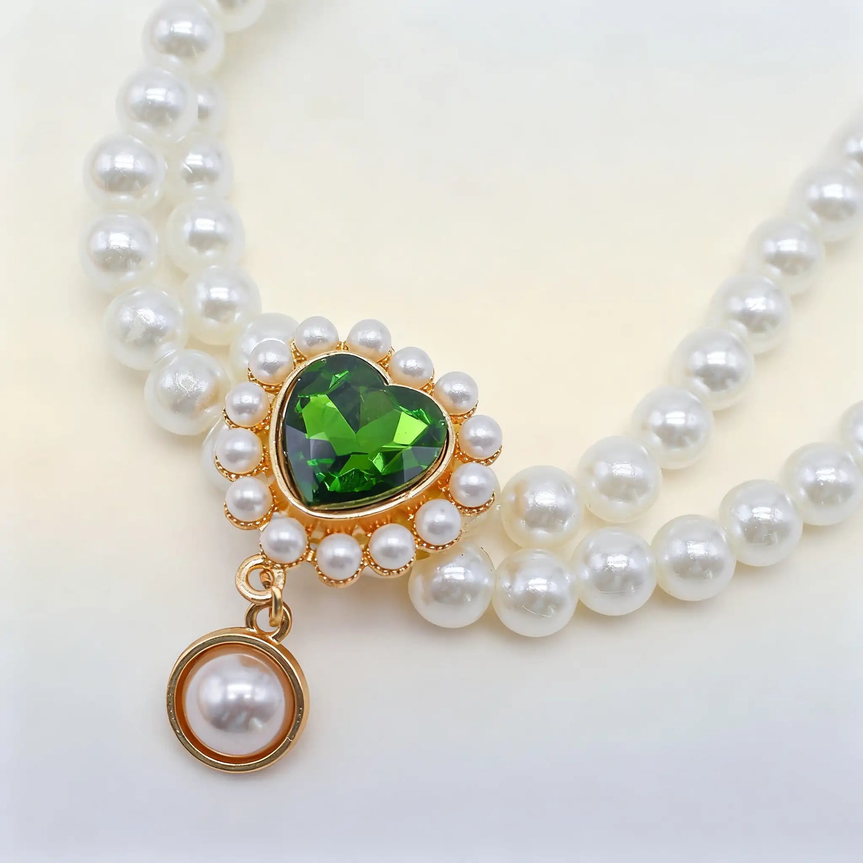 Double Layer Pearl Necklace for Cats