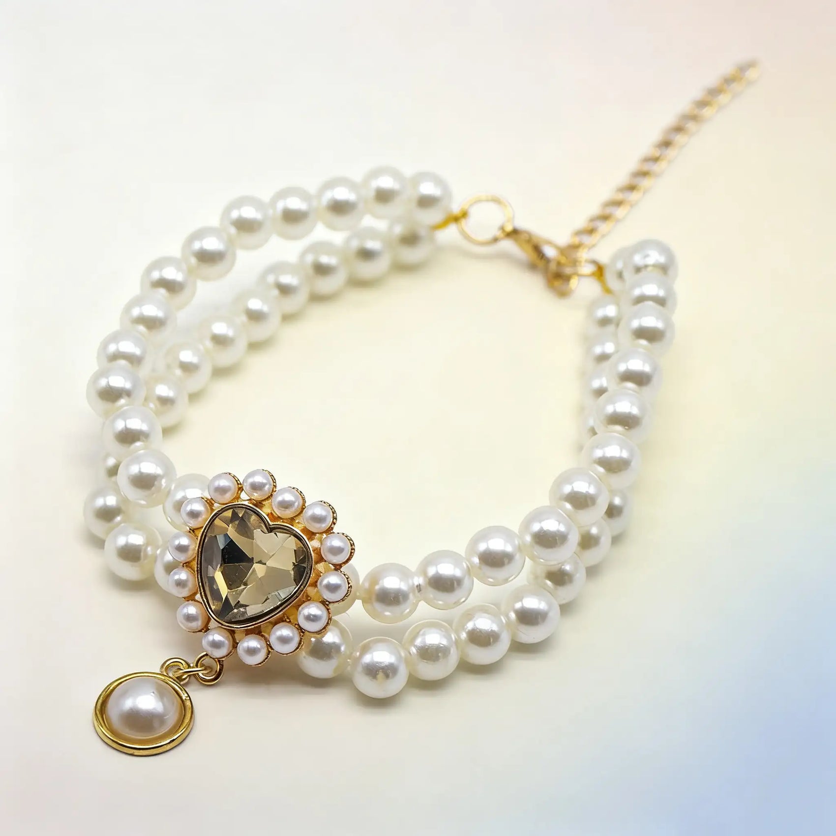 Double Layer Pearl Necklace for Cats