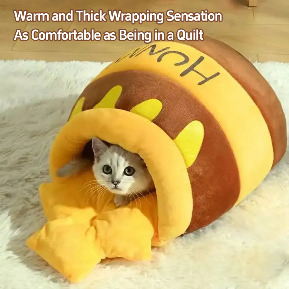 Haustierhaus in Form eines Honigtopfs