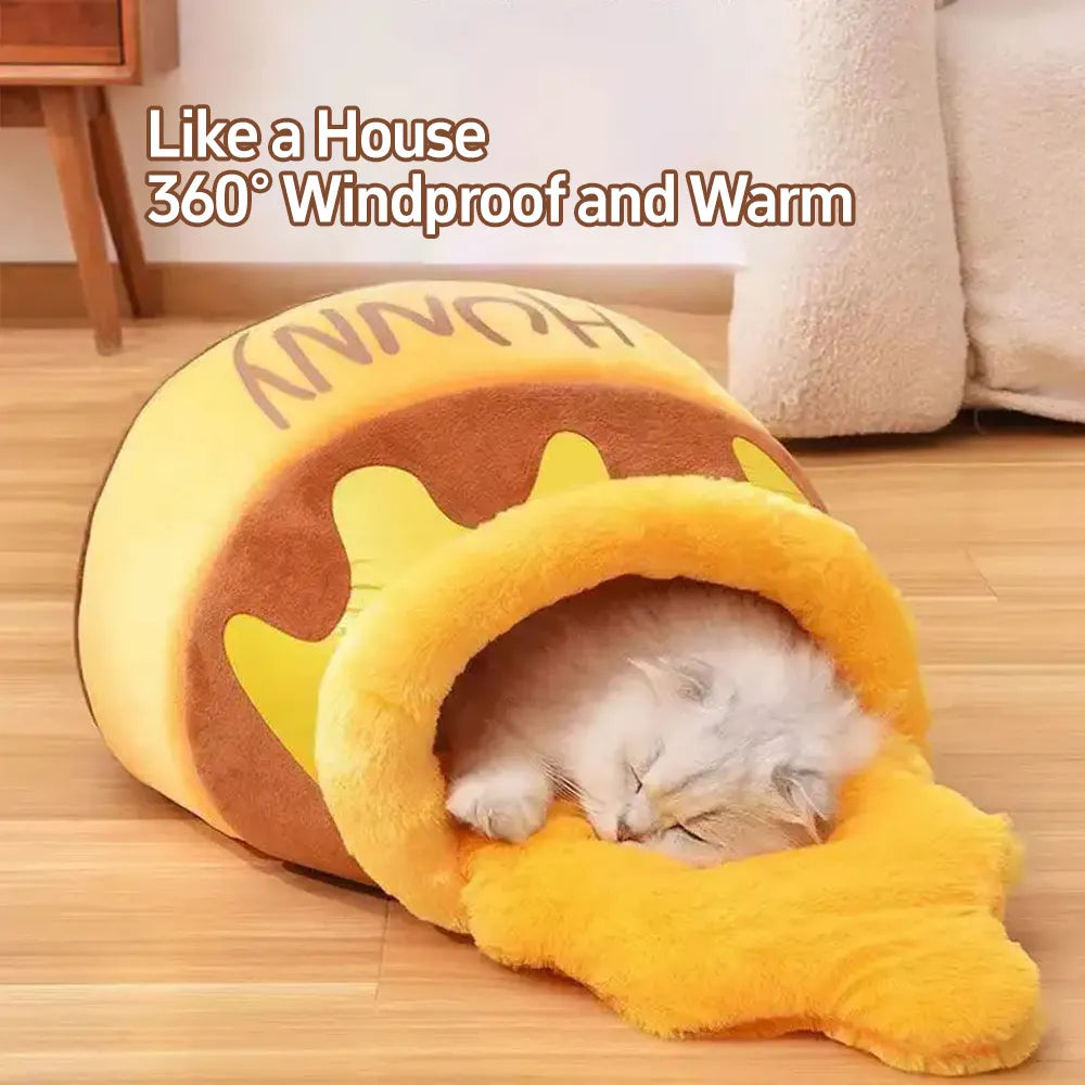 Haustierhaus in Form eines Honigtopfs