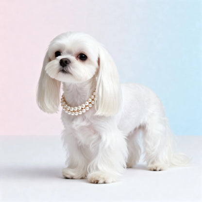 Luxuriöse Perlen-Hundehalskette