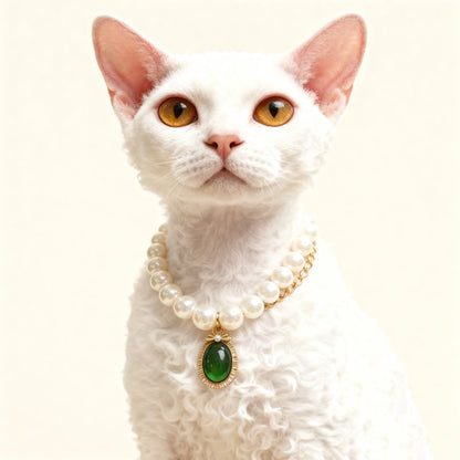 Vintage-Perlenkette für Haustiere