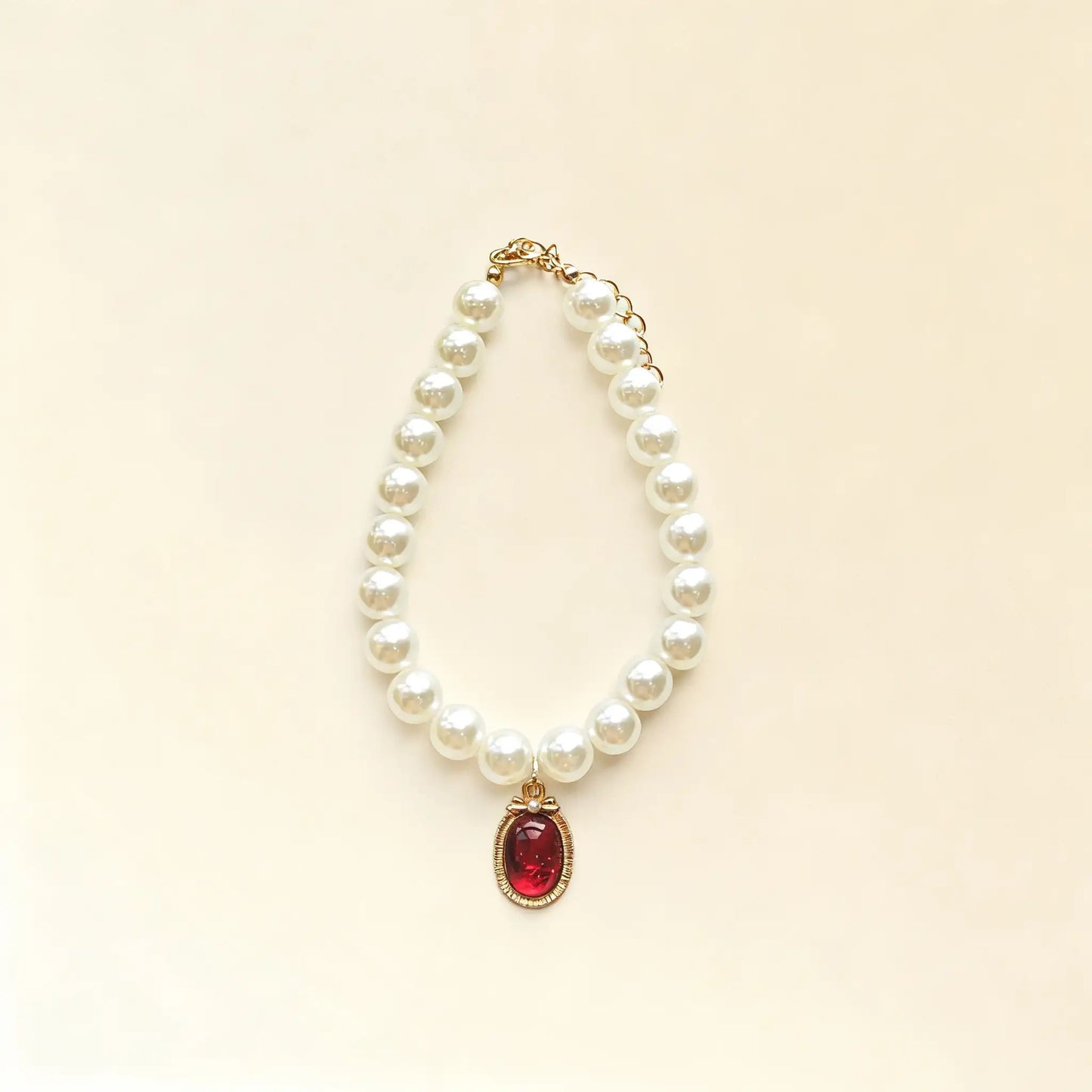 Vintage Pearl Necklace for Pets