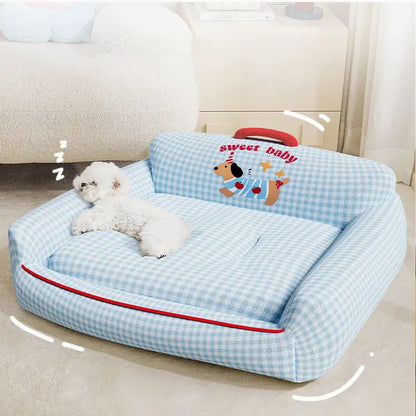 Ganzjahres-Haustierhaus aus weichem Plüsch