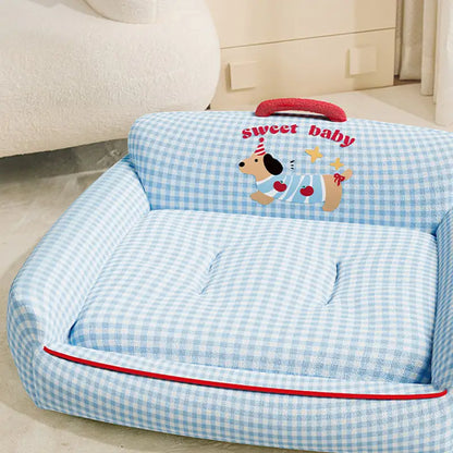 Ganzjahres-Haustierhaus aus weichem Plüsch