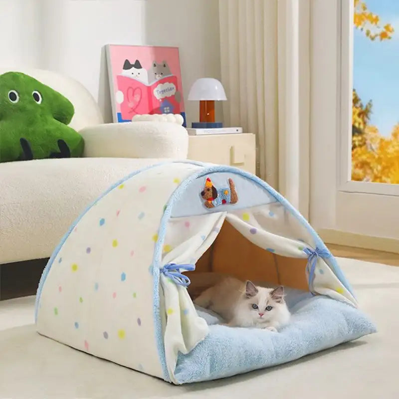 Arch-Supported Plush Pet House