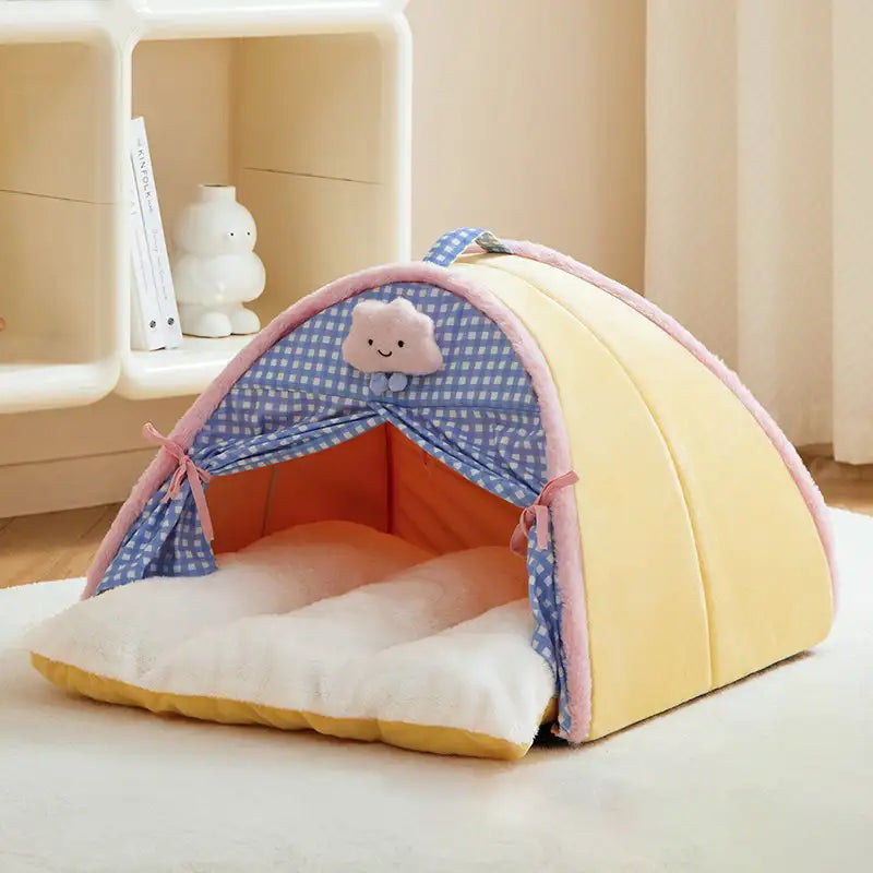 Arch-Supported Plush Pet House