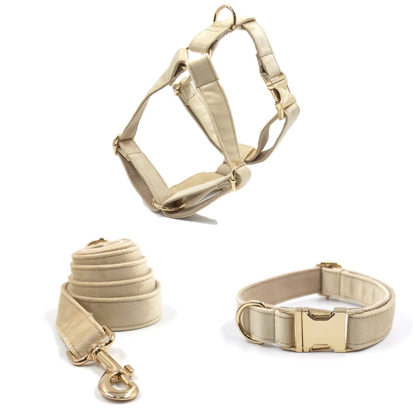 Beige Velvet Walk Sets
