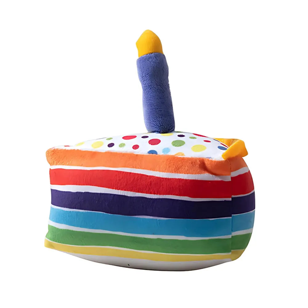 Plüschtier für Hunde in Geburtstagskuchenform mit Quietscher