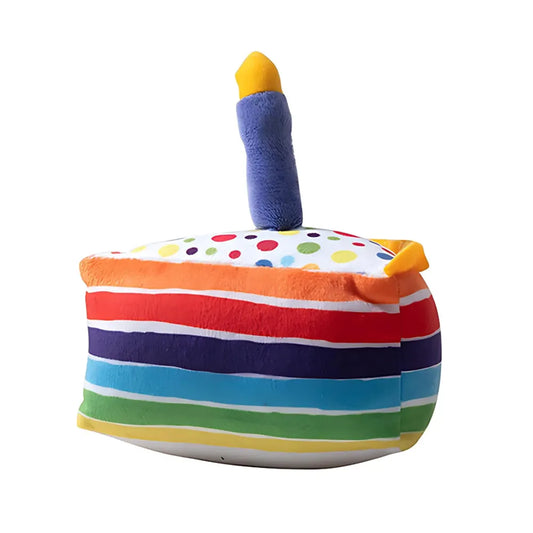 Plüschtier für Hunde in Geburtstagskuchenform mit Quietscher