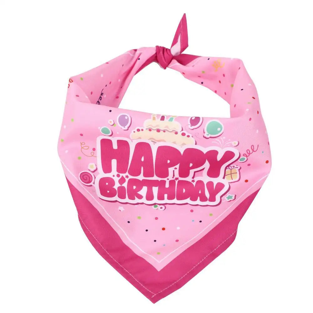 Birthday Pet Bibs – Cute Adjustable Drool Bib