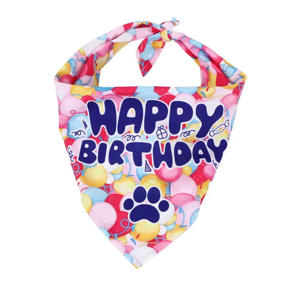 Birthday Pet Bibs – Cute Adjustable Drool Bib