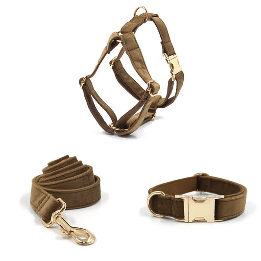 Braune Samt-Gangsets