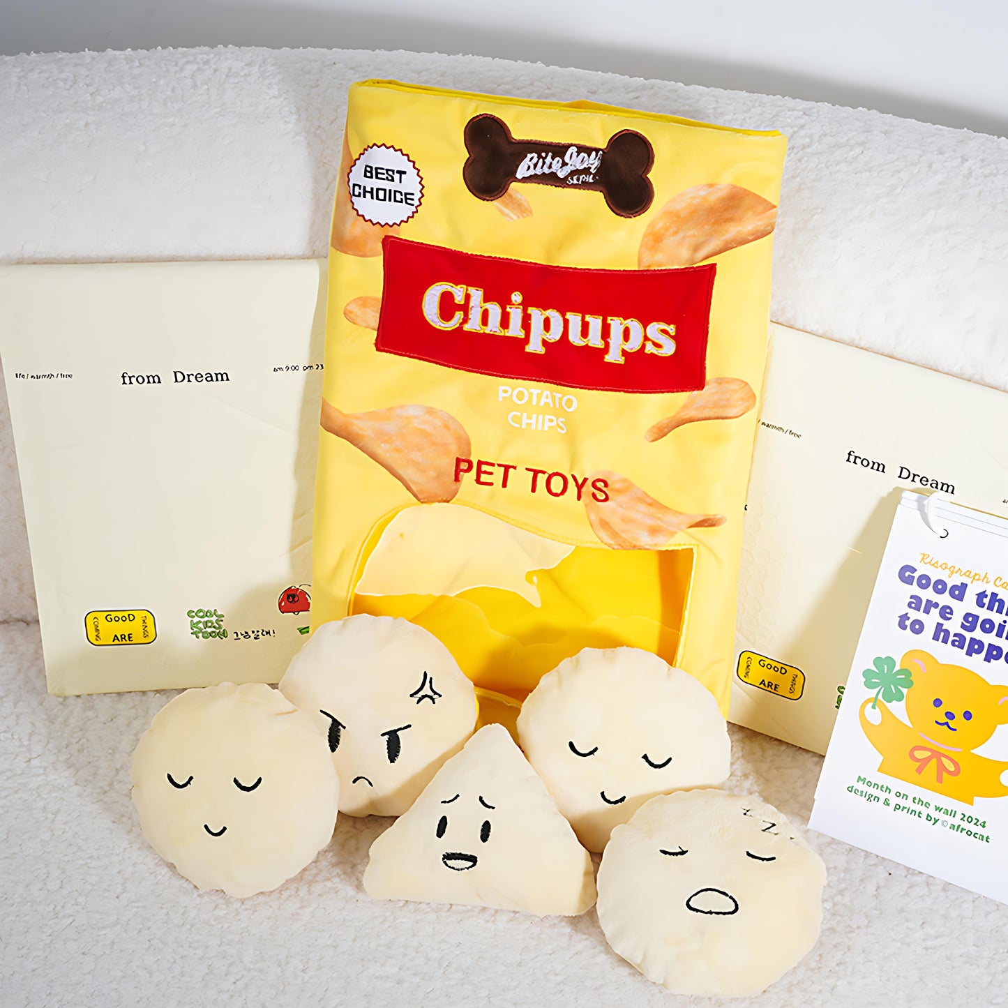 Pommes-Burger-Essen verstecken interaktives Hundespielzeug