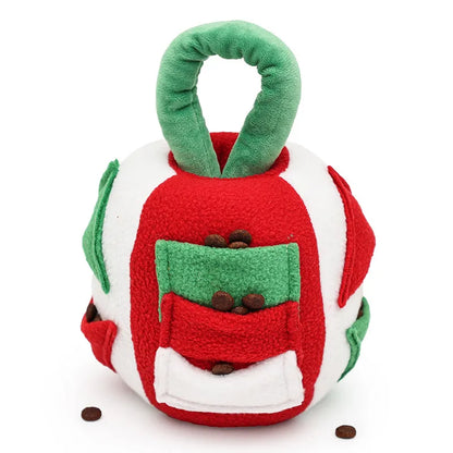 Christmas Bell Snuffle Pet Toy – Interactive Holiday Treat Finder