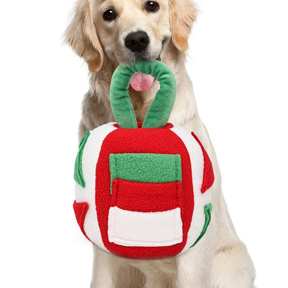 Christmas Bell Snuffle Pet Toy – Interactive Holiday Treat Finder