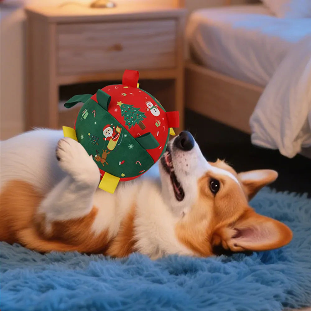 Christmas Bell Squeaky Pet Toy