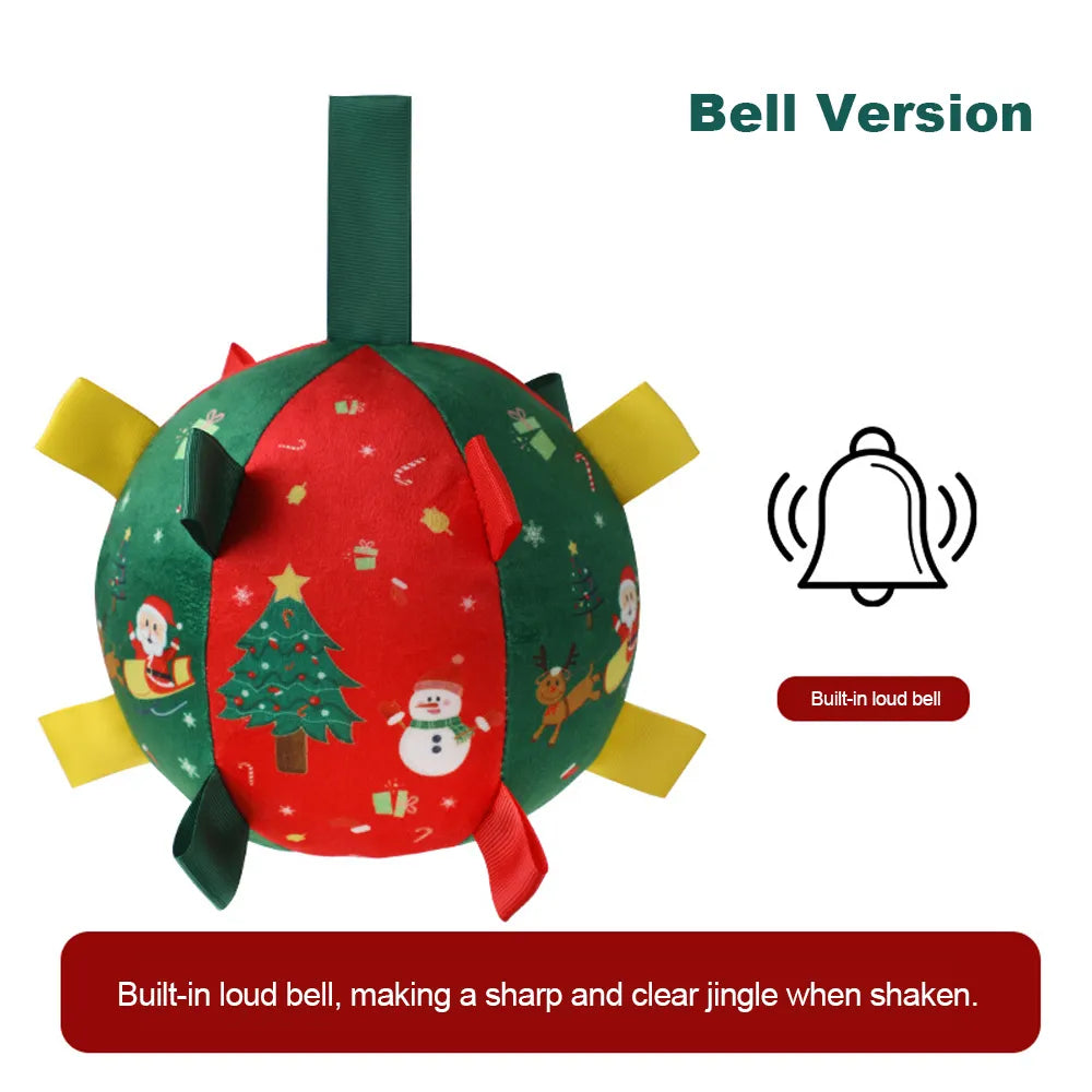 Christmas Bell Squeaky Pet Toy