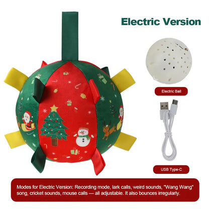 Christmas Bell Squeaky Pet Toy