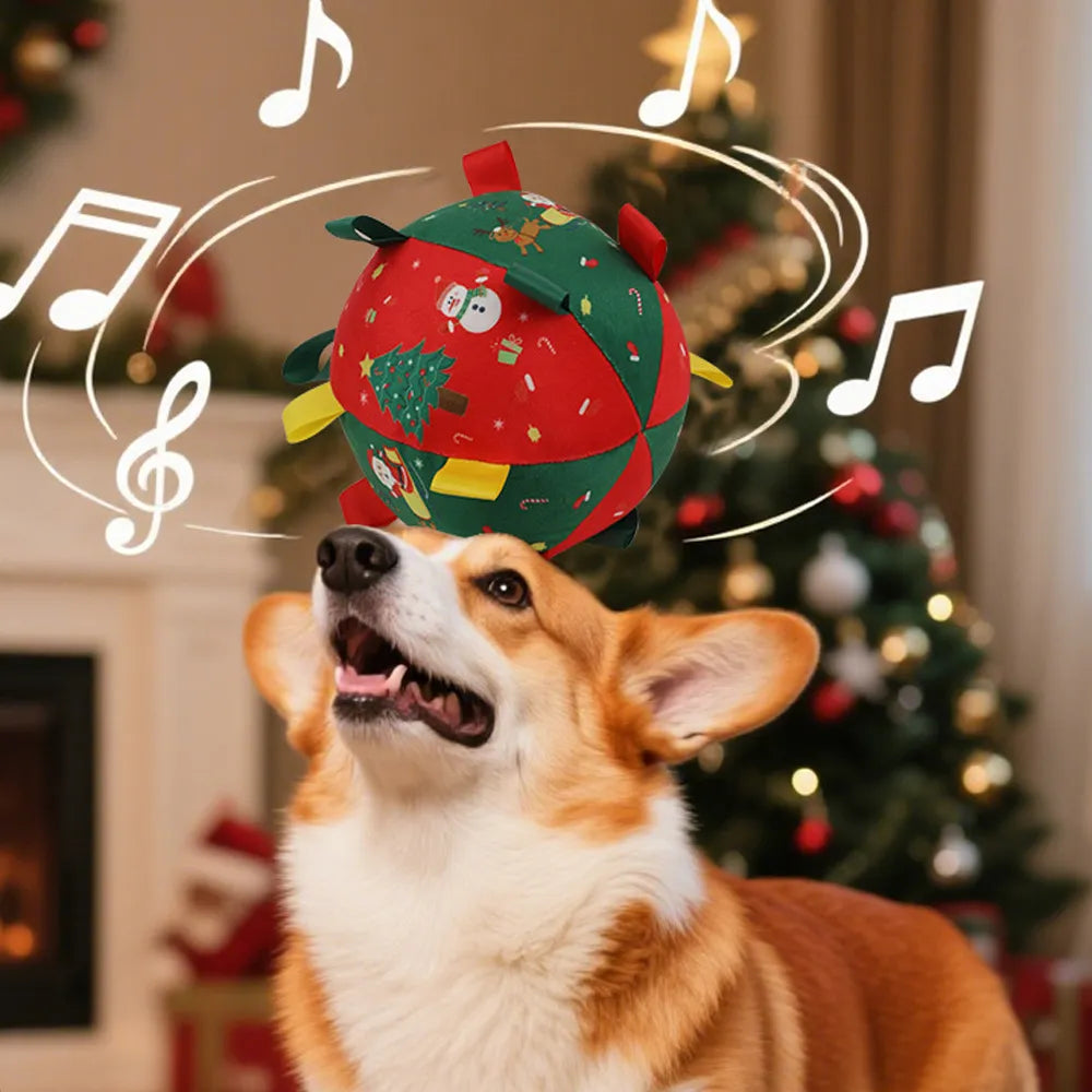 Christmas Bell Squeaky Pet Toy