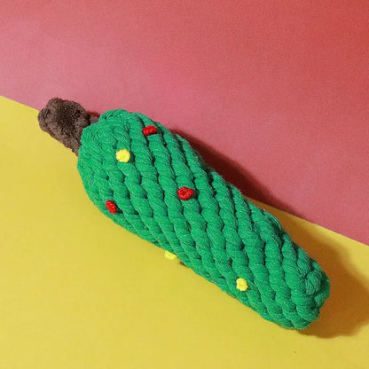 Christmas Rope Chew Toy Set for Dogs