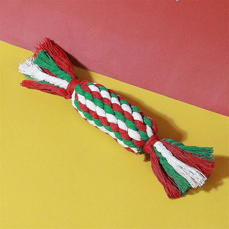 Christmas Rope Chew Toy Set for Dogs
