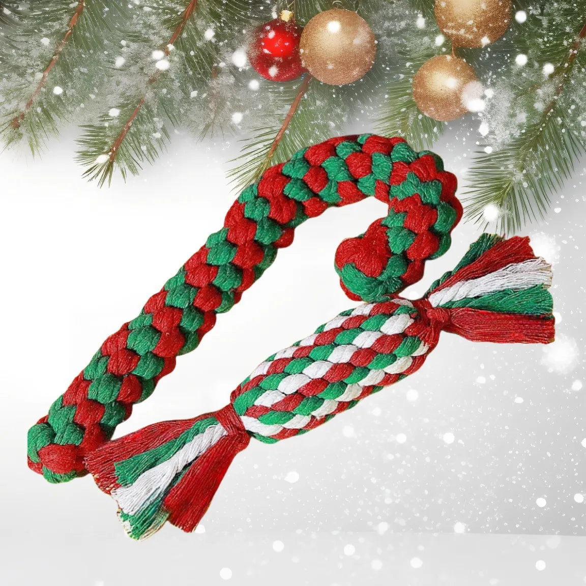 Christmas Rope Chew Toy Set for Dogs
