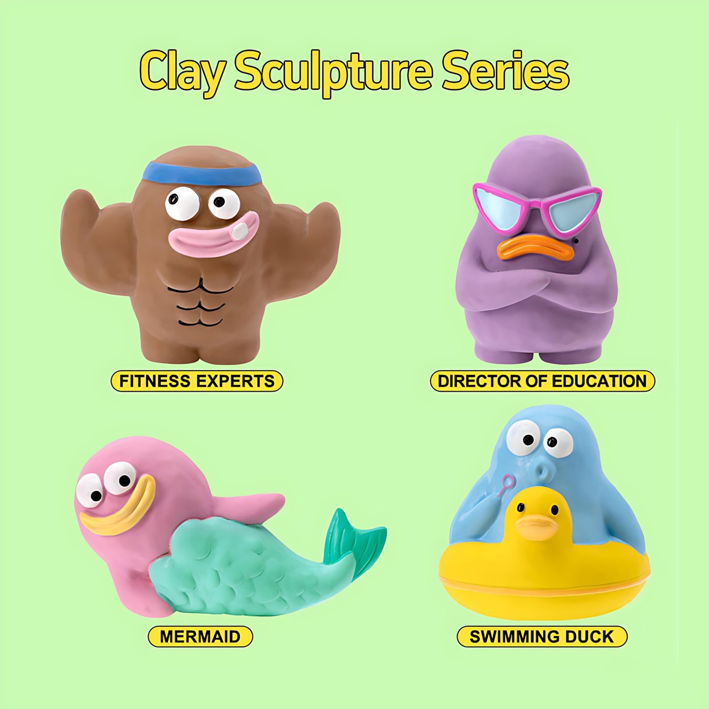 Tonskulpturen-Serie Kauspielzeug