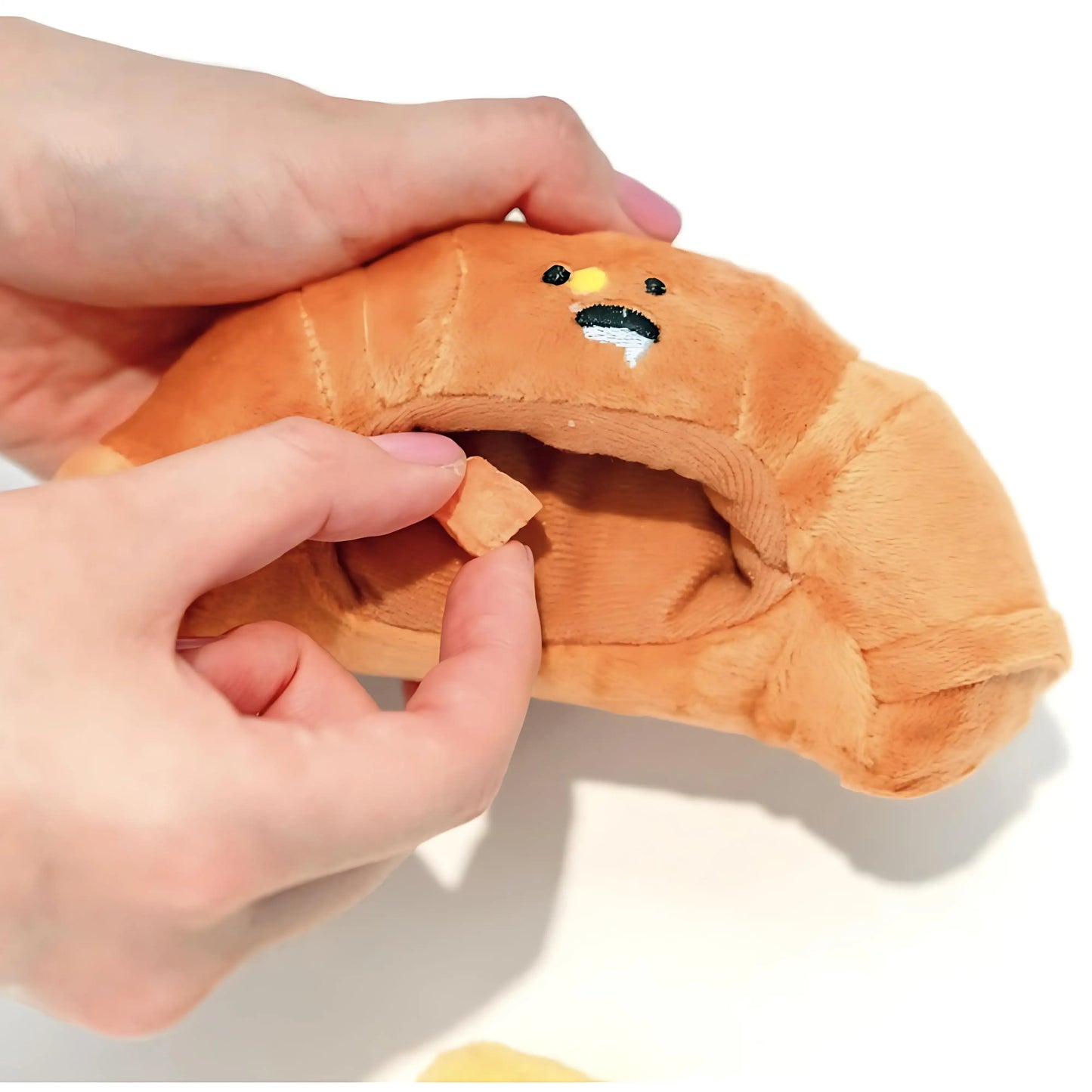 Croissant Food Hiding Interactive Dog Toy