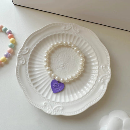 Katzenhalsband mit Kristallherzanhänger