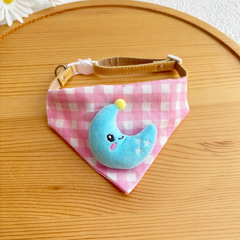 Cute Plaid Pet Bandana Collar