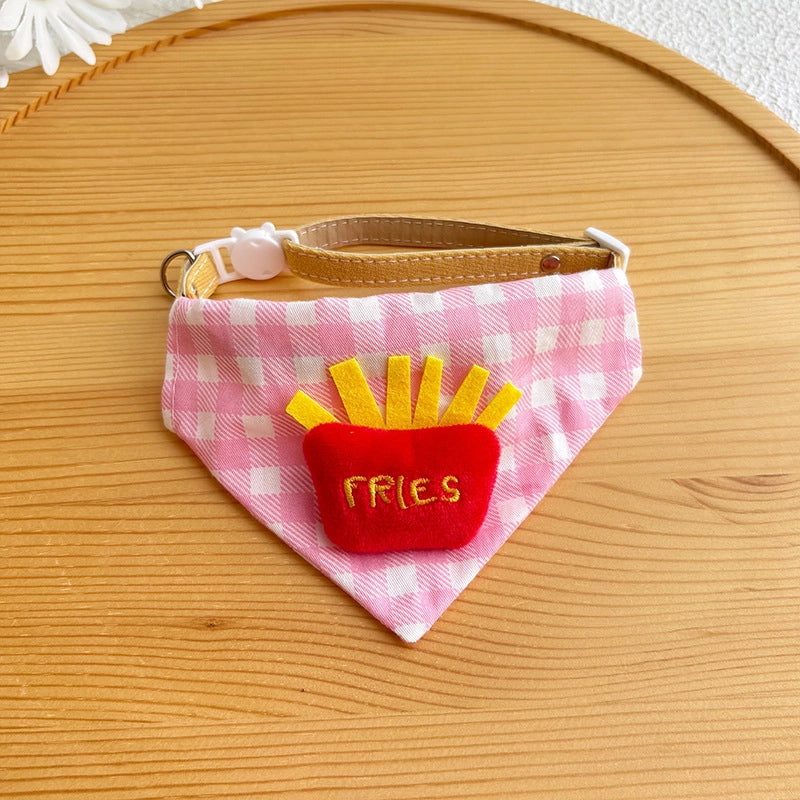 Cute Plaid Pet Bandana Collar