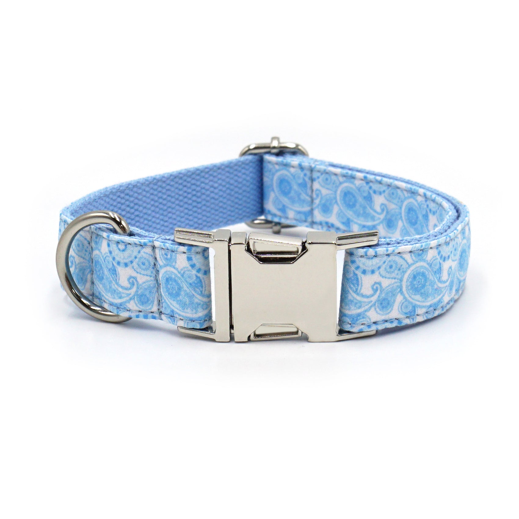 Cute Printed Dog Collar with Silver Buckle